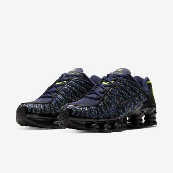 Nike Shox TL - Férfi Utcai Cipő - Obszidián/Fekete